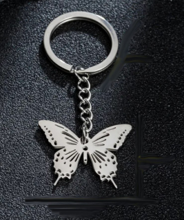Klíčenka motýl (ocel)