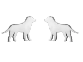 Náušnice pes (ocel) 2