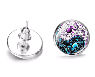 Náušnice Yin yang (17) st