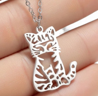 Řetízek kočka (ocel) 6