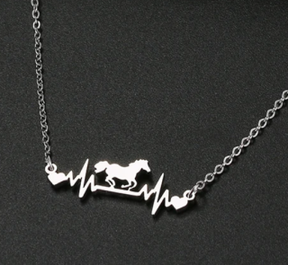Řetízek kůň (ocel) 6