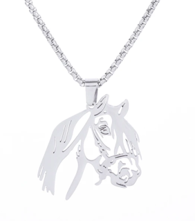 Řetízek kůň (ocel) 8