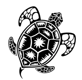 Samolepka (na auto, notebook) želva (2)