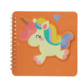 Blok jednorožec - oranžová