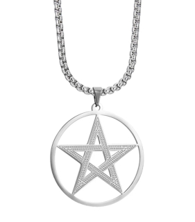 Řetízek Supernatural (Lovci duchů) - pentagram (ocel) 10
