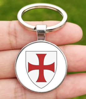 Klíčenka kříž templářů (10) st