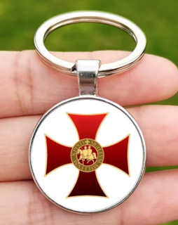 Klíčenka kříž templářů (12) st