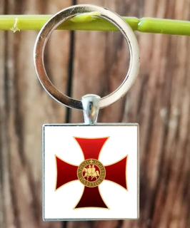 Klíčenka kříž templářů (14) st
