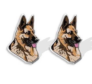 Náušnice německý ovčák (2)