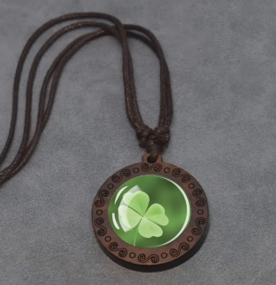 Řetízek čtyřlístek pro štěstí (9)