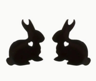 Náušnice zajíc (ocel) 4 čn