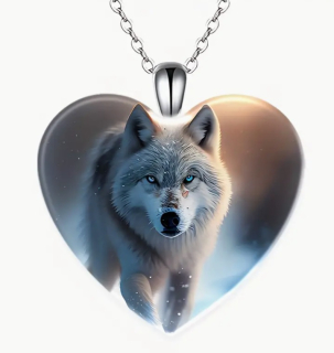 Řetízek vlk - srdce (14)