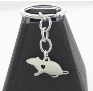 Klíčenka myš (ocel)