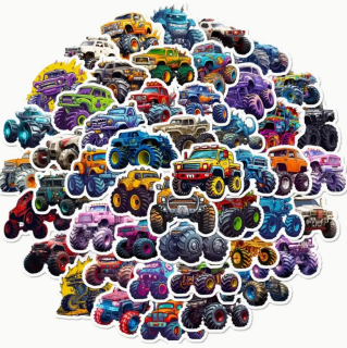 Set 50 samolepek auta - truck