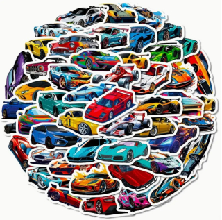 Set 50 samolepek auta (4)