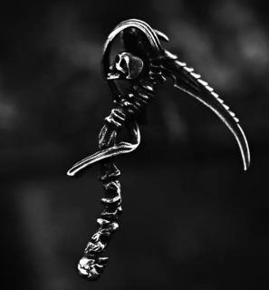 Řetízek smrtka - kosa (ocel)