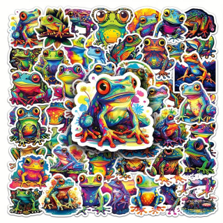 Set 50 samolepek žába