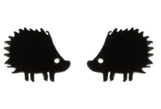 Náušnice ježek (ocel) 2 - čn