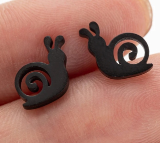 Náušnice šnek (ocel) čn