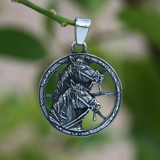 Řetízek kůň (ocel) 9