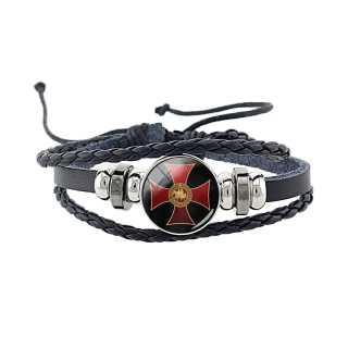 Náramek kříž templářů 18