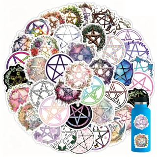 Set 52 samolepek pentagram