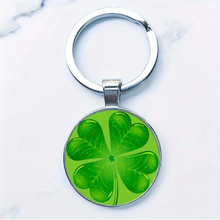 Klíčenka čtyřlístek (zelená) 35