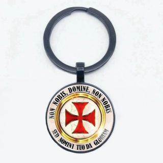 Klíčenka kříž templářů (15) čn