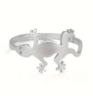 Prsten ještěrka (ocel)