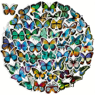 Set 50 samolepek motýl (3)