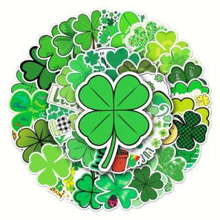 Set 50 samolepek čtyřlístek