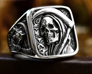 Prsten smrtka (ocel) 5