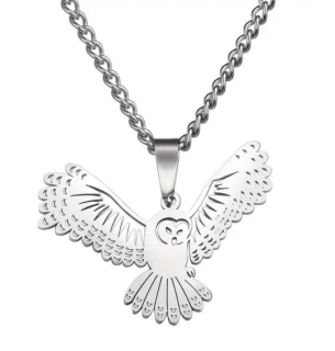 Řetízek sova (ocel) 3