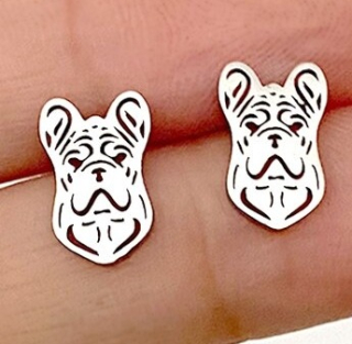 Náušnice pes (ocel) 7 - st