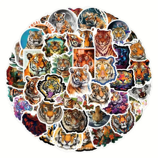 Set 63 samolepek tygr