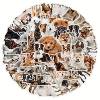 Set 50 samolepek pes