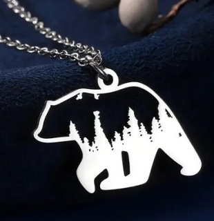 Řetízek medvěd (ocel) 2