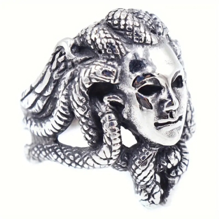 Prsten Medúza  - ocelový