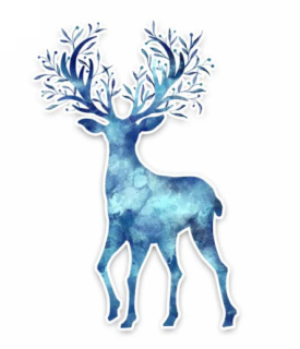 Samolepka (na auto, notebook) jelen (4)