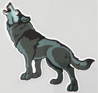 Samolepka (na auto, notebook) vlk (44)