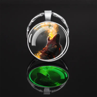 Klíčenka vlk - svítí ve tmě (36)