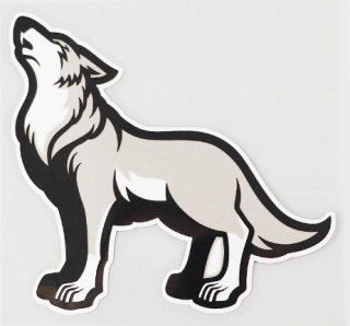 Samolepka (na auto, notebook) vlk (55)