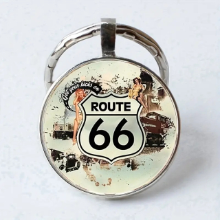 Klíčenka Route 66 (D)