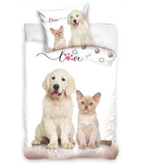 Povlečení kočka a pes (3)