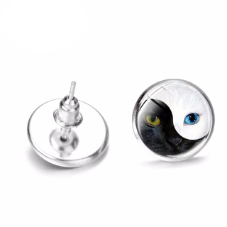 Náušnice Yin yang (18) st