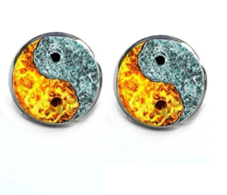 Náušnice Yin yang (19)