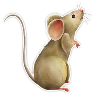 Samolepka (na auto, notebook) myš (2)