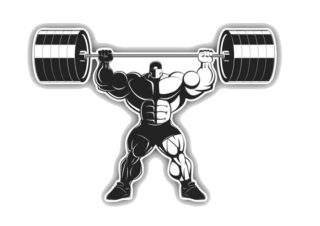 Samolepka (na auto, notebook) kulturista (2)