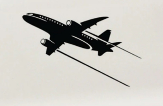 Samolepka (na auto, notebook) letadlo