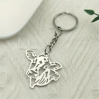 Klíčenka kráva (5) - ocelová